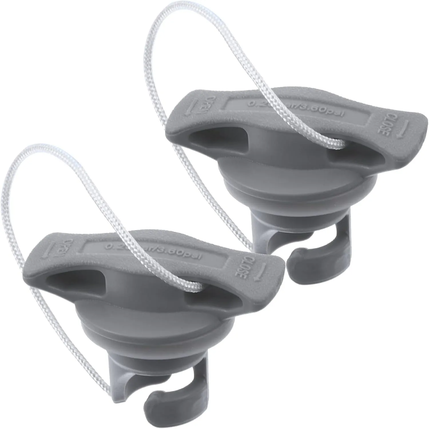 BESPORTBLE 2pcs Boat Air Valve Plug Inflatable Boat Valve Cover Spiral Air Plugs Replacement for Rubber Dinghy Raft Kayak Pool Boat Airbeds