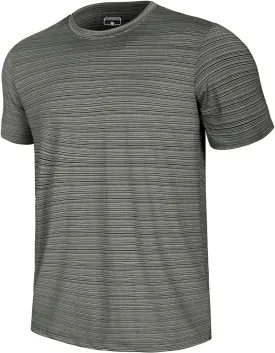 GEMYSE Men's Running Short Sleeve Shirt Sun Protection Quick Dry Moisture Wicking T-Shirts UPF 50  for Workout