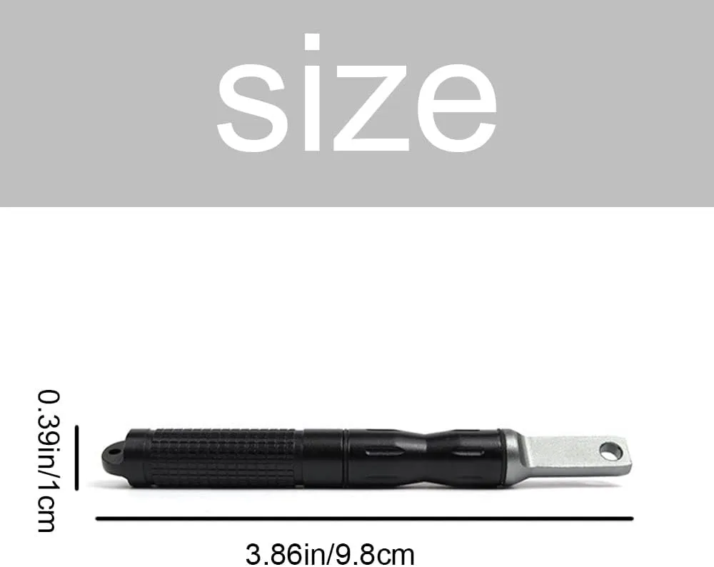 huanghqWanJiaOutdoor Camping Lighter Flint Aluminium Alloy Fire Starter Set Camping Fire Lighter Stick for Outdoor Camping Hiking Paracord Bushcraft