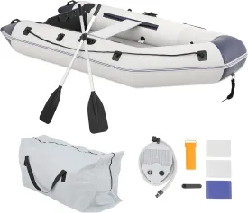 MADOG Person Inflatable Boat(Oars Included), Inflatable Raft for Water Sports Quick Inflation & Deflation
