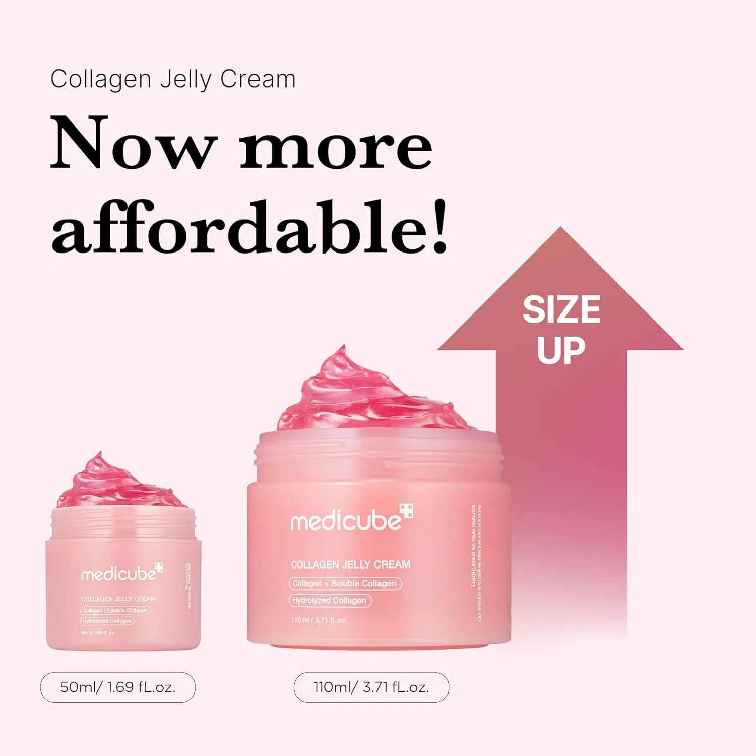 medicube Collagen Jelly Cream- Niacinamide & Freeze-Dried Hydrolyzed Collagen - Boosts skin's barrier hydration and gives 24h Glow & Lifted Look - Korean skincare (1.69 Fl Oz (Pack of 1))