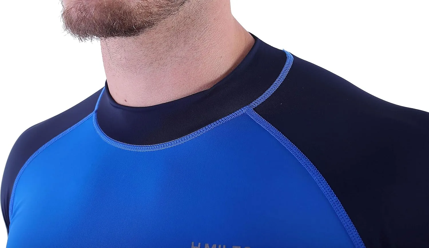 Men's Diving Rash Guard Swim Shirt Loose Fit Athletic Undershirt Quick Dry Surfing Tops UPF 50 