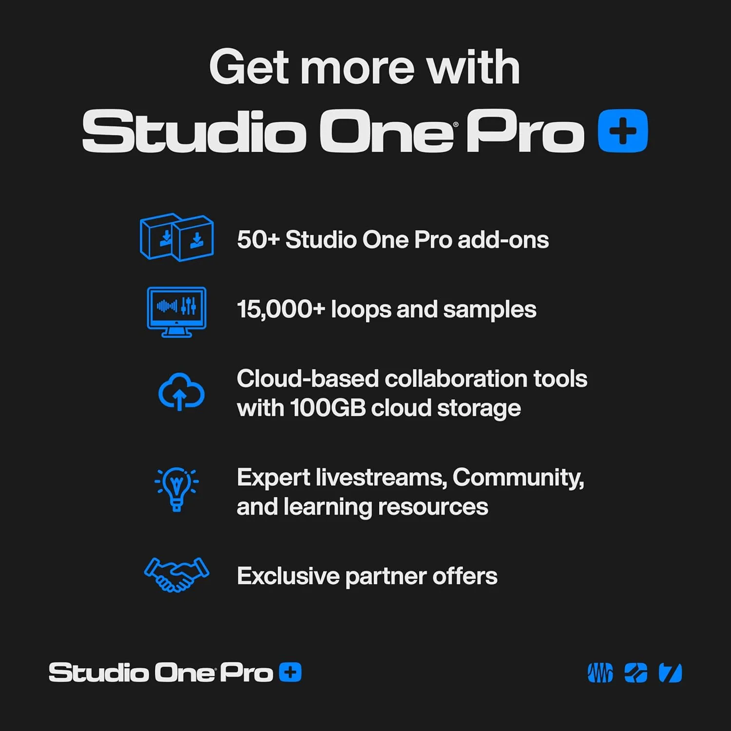 Studio One Pro 7 Perpetual License  Music Production Recording DAW Software with Stem Separation, Splice Integration, Mixing, Mastering, Virtual Instruments, Loops & Samples Included
